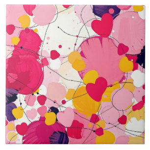 "Pensamentos Aleatórios de Amor" - Abstrato Colori