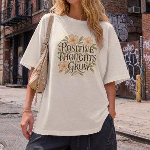 Pensamentos Positivos Crescem Flor Vintage William