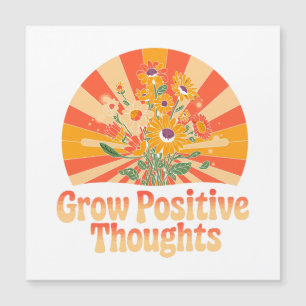 Pensamentos Positivos Crescentes - Inspiração Flor