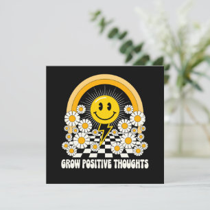 Pensamentos Positivos Crescentes - Inspiração Flor
