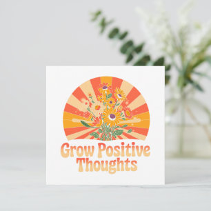 Pensamentos Positivos Crescentes - Inspiração Flor