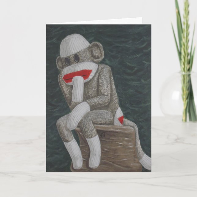 Pensando em cartões de macaco (Frente)