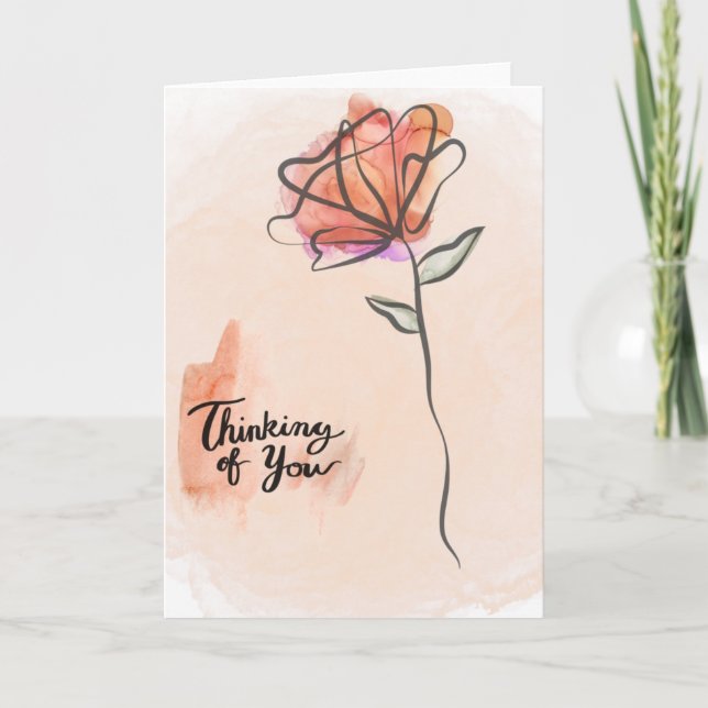 Pensando em seu cartão de condolências (Frente)