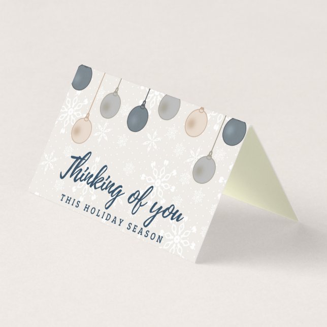 Pensando Em Seus Cartões de natal De 25 Embalagens (Frente)