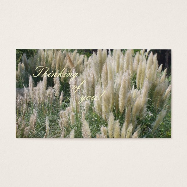 Pensando em você! Cartão de Mensagem (Frente)