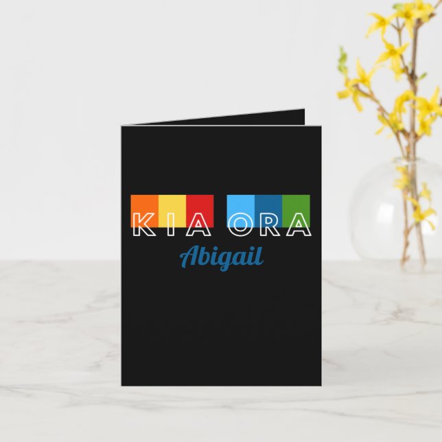 Pensando em você, cartão de saudação da língua NZ  (Flor Amarela)