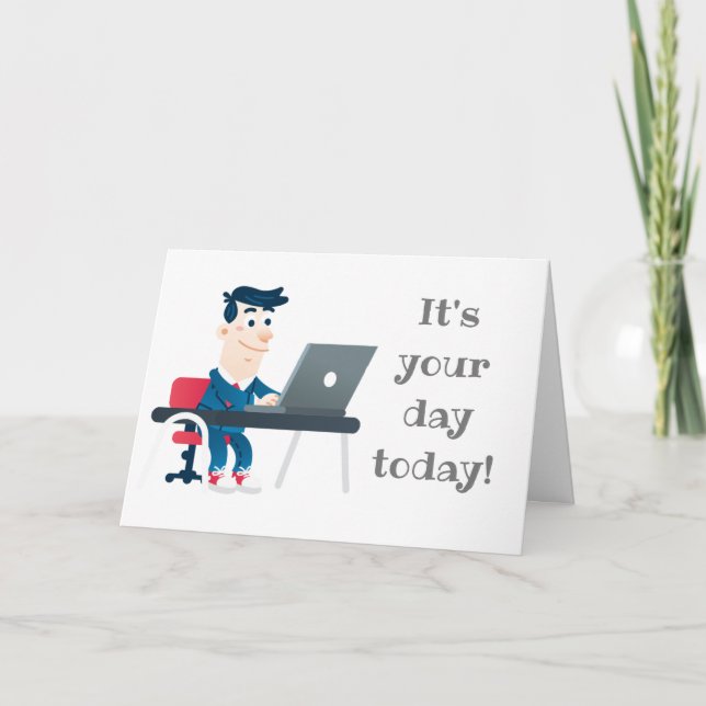 PENSANDO EM "VOCÊ" NO CARTÃO **ANIVERSÁRIO** (Frente)