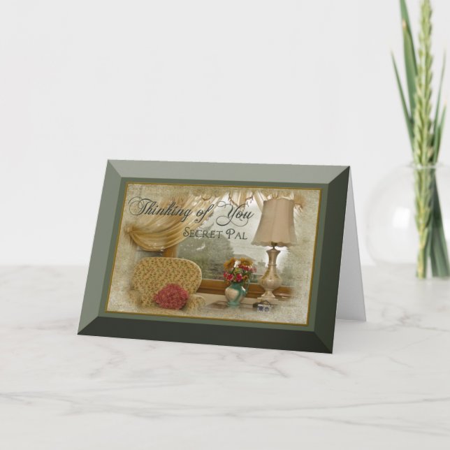 Pensando em você, PAL SECRETO - CARTÃO DE NOTA DE  (Frente)