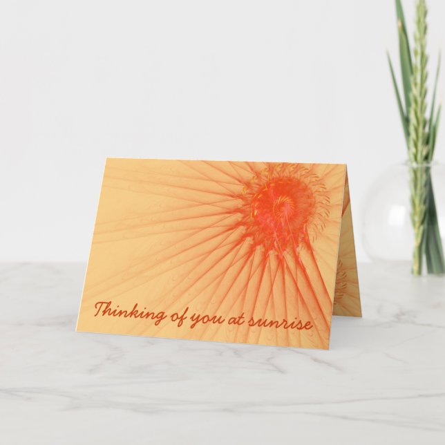 Pensando em Você Raios de Sol Laranja Modelo (Frente)