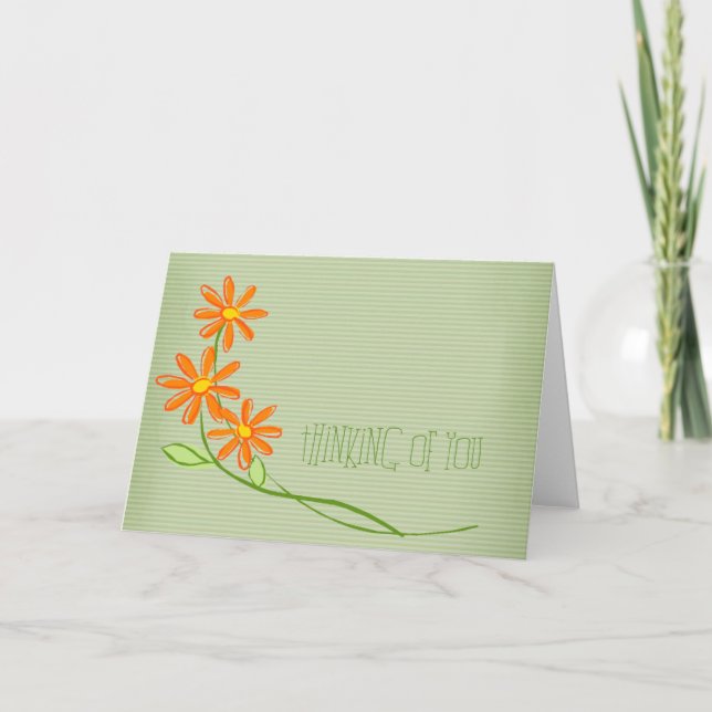 Pensando em você Saudando Cartões (Frente)