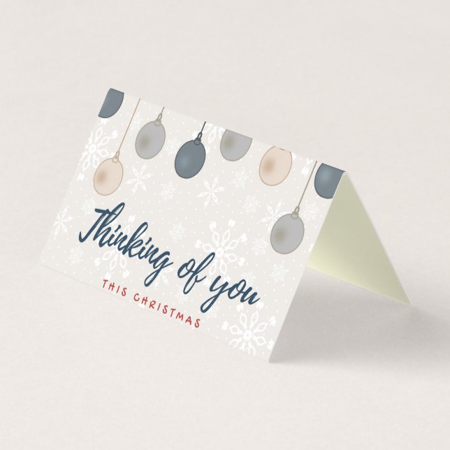 Pensando Em Vocês 25 Pacotes De Cartas De Natal (Frente)