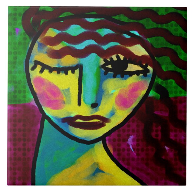 Pensando na pintura digital Abstrato original (Frente)