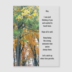 Pensando no seu cartão de saudação magnético