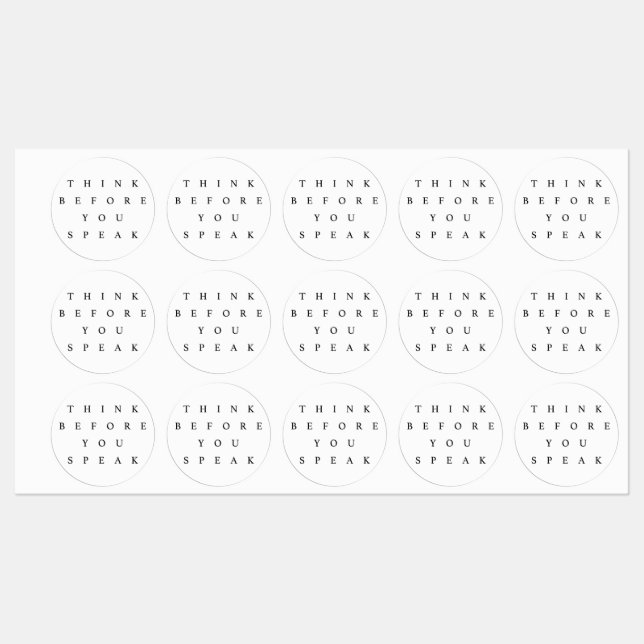 Pense antes de falar sobre o adesivo (Folha)