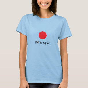 Pense camisas das meninas T de Japão