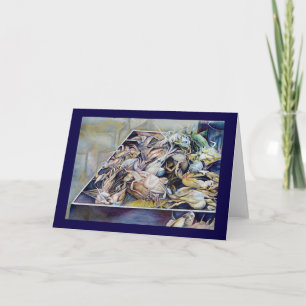 Pense fora do cartão de saudação