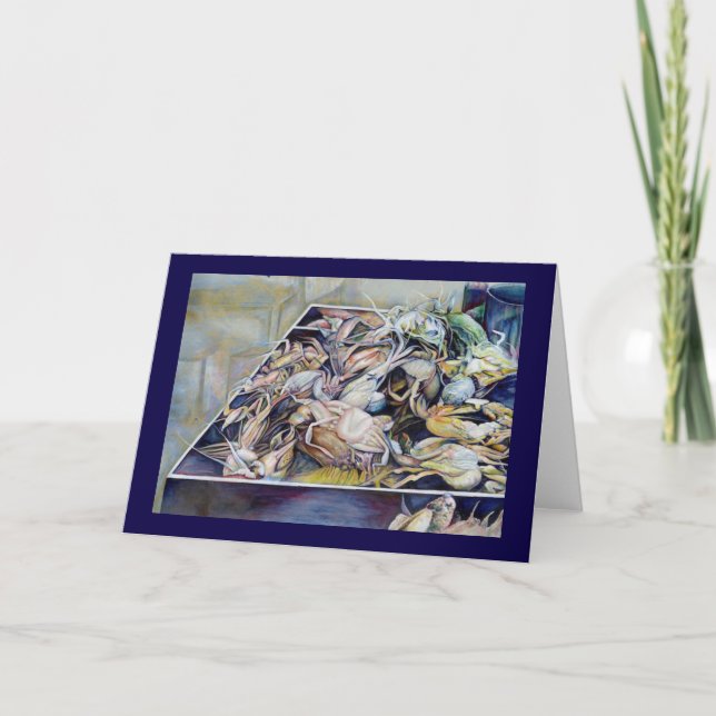 Pense fora do cartão de saudação (Frente)