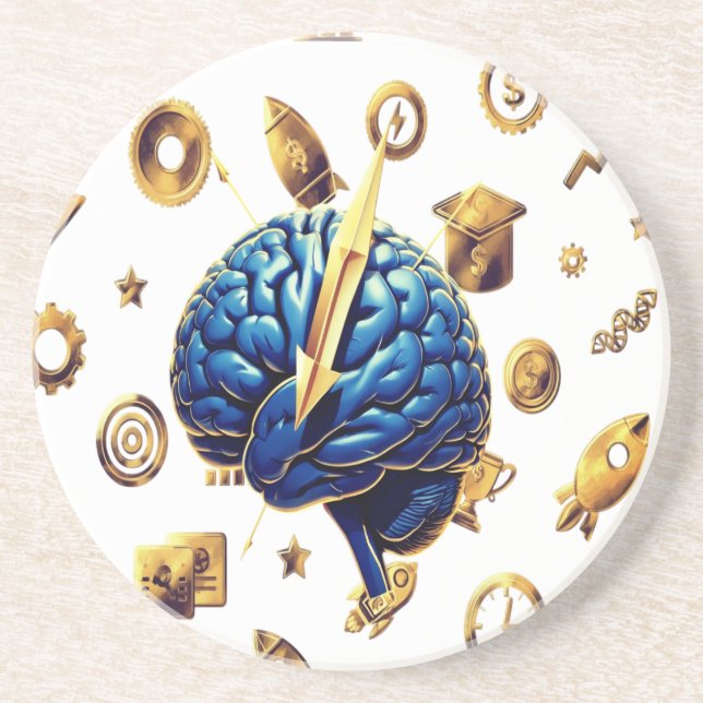 Pense Maior – Conjunto de Porta-Copos Brain Energy (Frente)