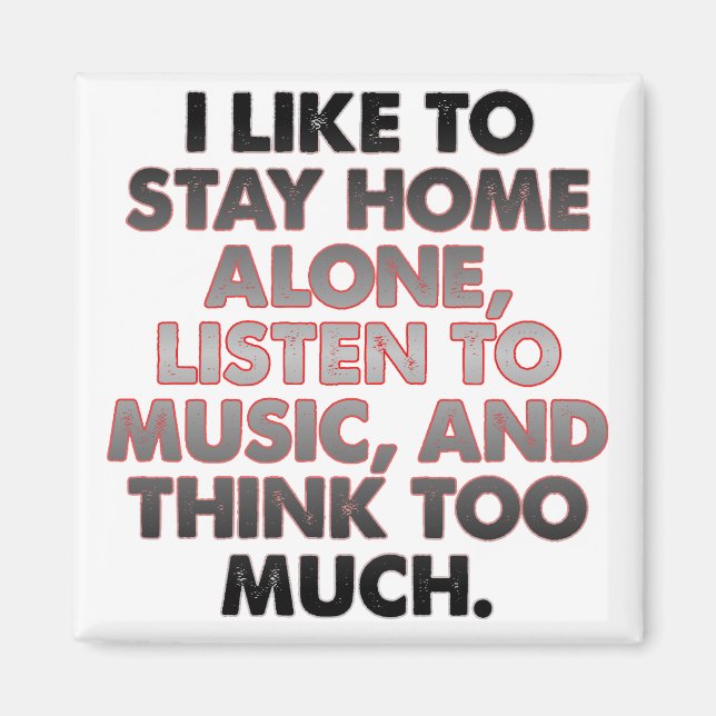 Pense na Imã de geladeira inicial muito engraçada (Frente)