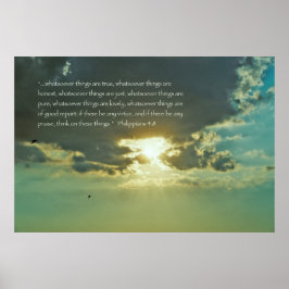 Pense nestas coisas, poster - Versão C