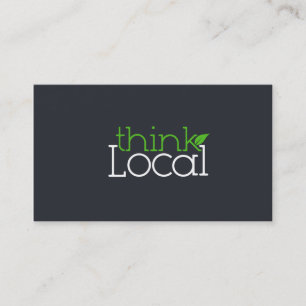 Pense no Cartão de visita local