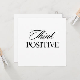 Pense positivo