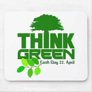 Pense verde mousepad