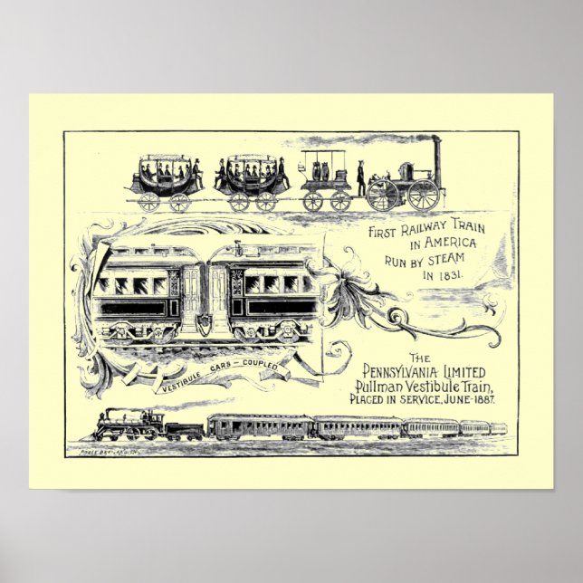 Pensilvânia Limited 1887 Poster (Frente)