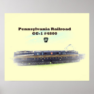 Pensilvânia Railroad GG1 #4800 Side View Poster 2