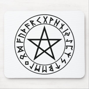 Pentacle do Rune do mousepad