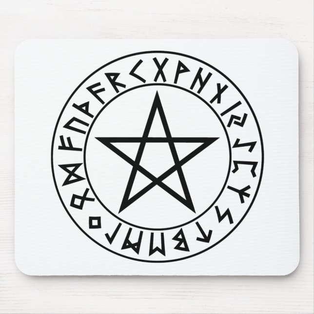 Pentacle do Rune do mousepad (Frente)