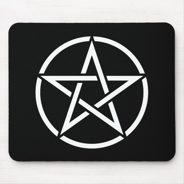 Pentagram branco Mousepad (Frente)