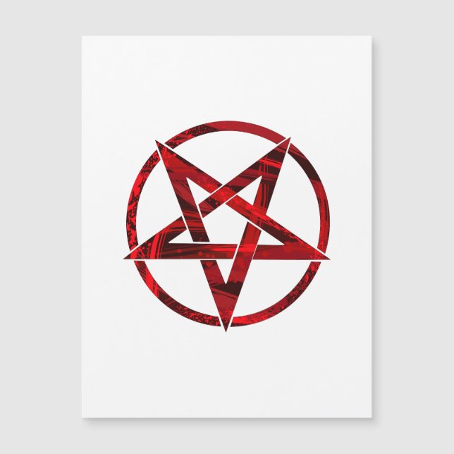 Pentagrama do diabo vermelho (Frente)