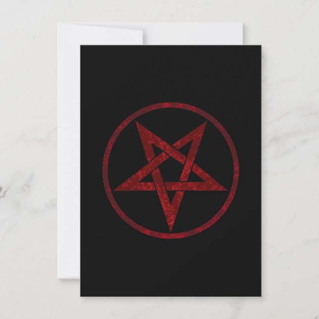 Pentagrama do diabo vermelho (Frente)
