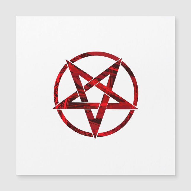 Pentagrama do diabo vermelho (Frente)