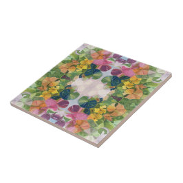 Pentes de Flor Coloridas Padrões de Aquarela