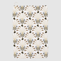 Pentes de golfe | Dourado + Preto. Branca