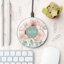 Pentes de rosa feminino e beges Aquarela Floral