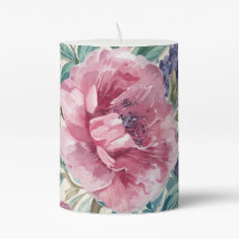 Peônia Botânica Aquarela Flora Lavanda
