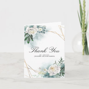 Peônia Branca Floral Casamento Agradecimento