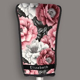 Peônia Personalizada Rosa e Branco Bonito
