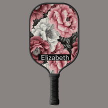 Peônia Personalizada Rosa e Branco Bonito