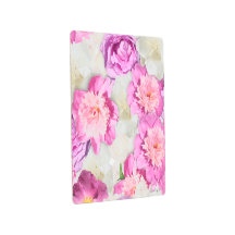 Peônia Rosa Branca Rosa - Floral Romântica