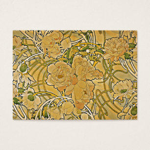 Peônias 1897 de Mucha