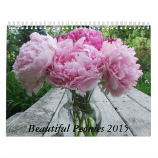 Peônias 2015 flores do calendário