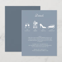 Peônias Brancas com Convite de DETALHES Azul Poeir