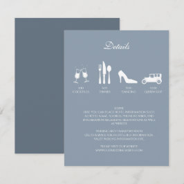 Peônias Brancas com Convite de DETALHES Azul Poeir