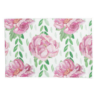 Peônias de aquarela rosa