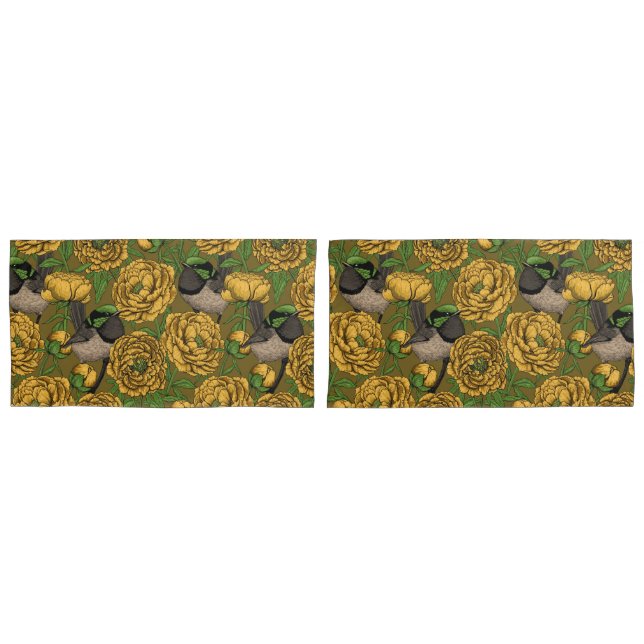 Peônias e wrenes (Frente - conjunto)