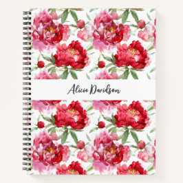 Peônias em Aquarela Doce | seu nome